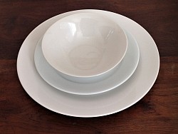 CROCKERY:  Dinner Plates, Side Plates, Dessert Bowls, Serving Bowls, Platters and more.