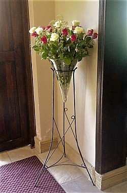 Floor Stand + Cone Vase - ideal for ceremony and move to reception