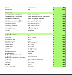 CAKE STANDS, VASES for Centerpieces