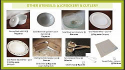 SERVING BOWLS, SALAD BOWLS, PLATTERS etc