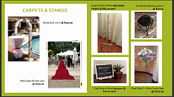 CARPETS, STANDS, FIRE BRAZIER