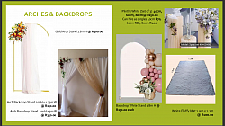 ARCHES, BACKDROPS, PLINTHS, MATS